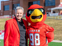 President Taylor with Big Red