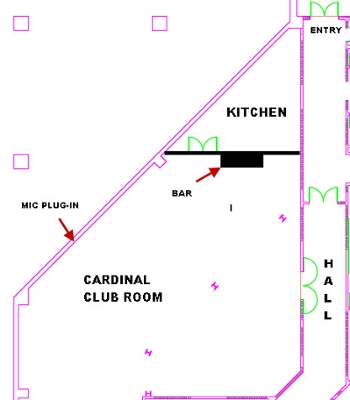 Cardinal Club Room Diagram