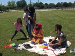kite festival picnic enjoyed by families