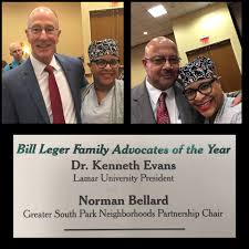 Dr. Ken Evans and Norman Bellard Awarded Bill Leger Family Advocates of the year