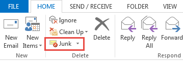 Outlook Junk