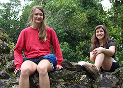 Two students in Belize