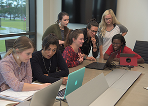 Students working at CICE