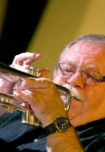 Dennis Dotson playing trumpet