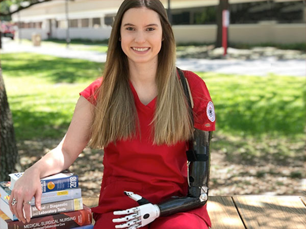 Hannah Gerald achieves her life-long dream of becoming a nurse