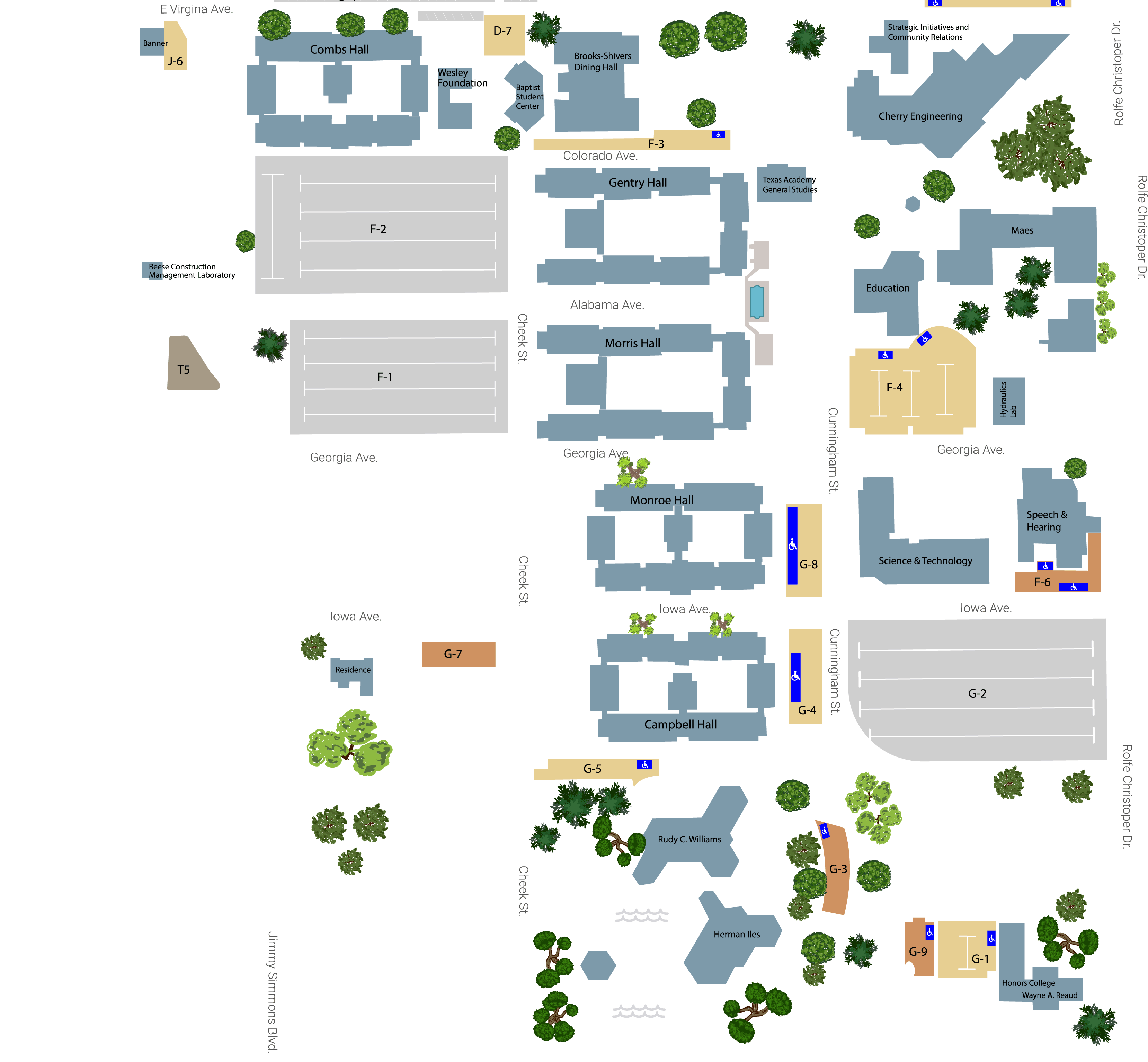 Lamar University Campus Map