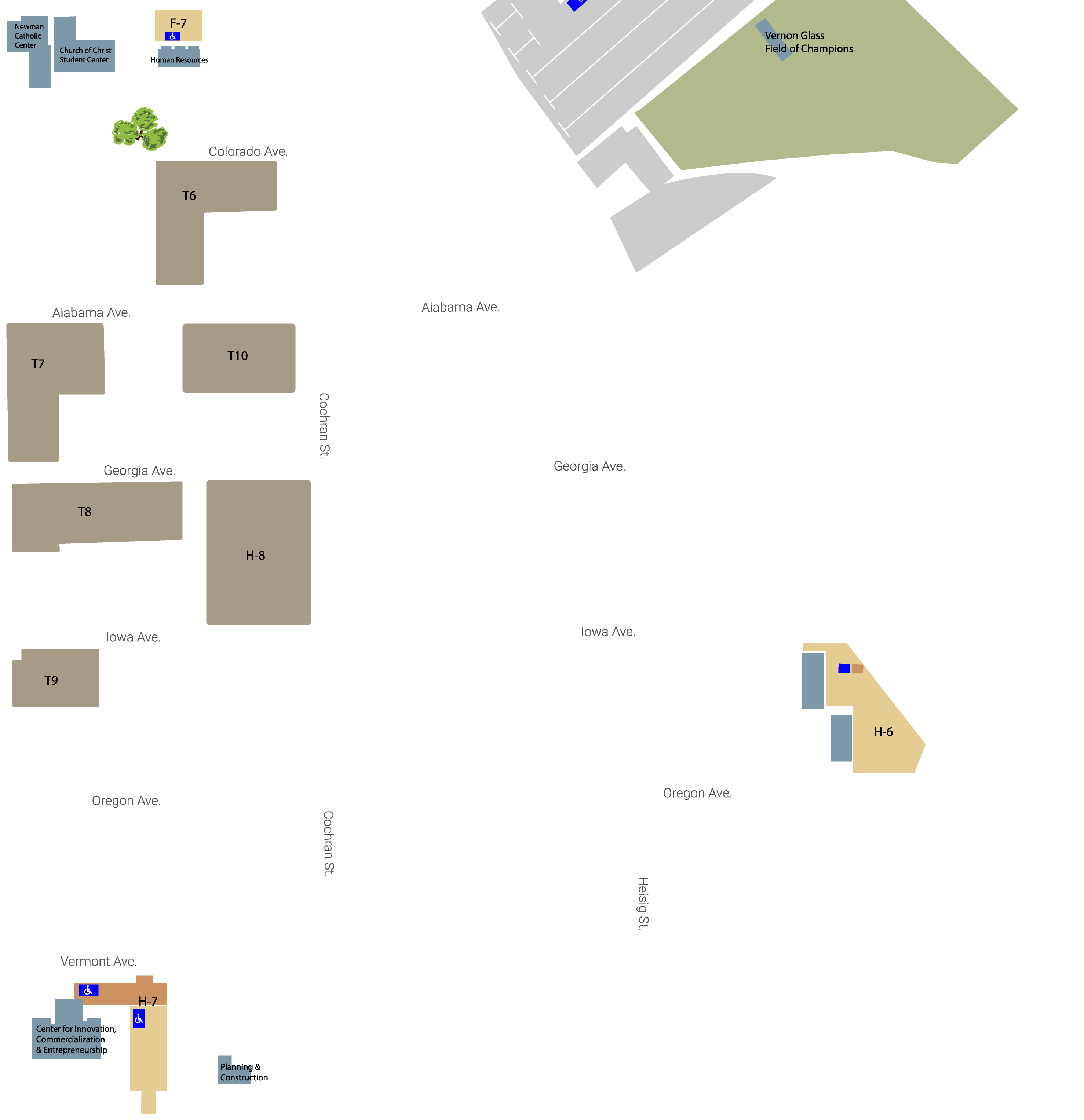Lamar University Campus Map