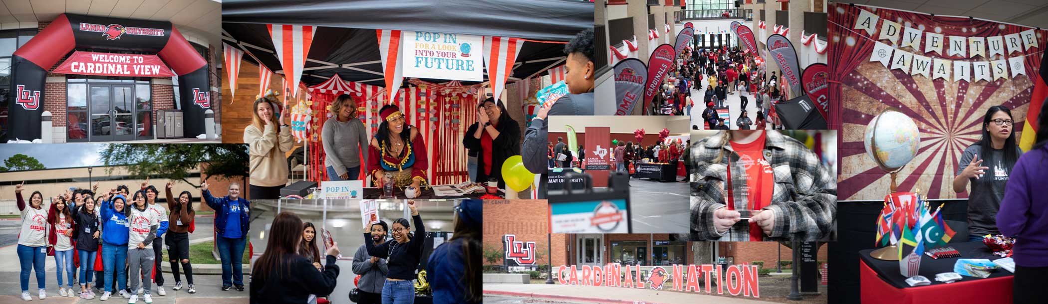 Collage of images from Cardinal View Fall 2022