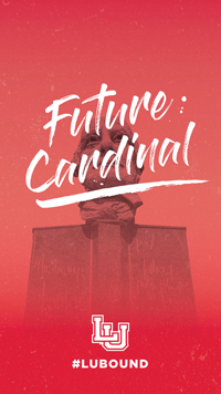 A picture of the Mirabeau statue with a faded red hue and the words "Future Cardinal" over it