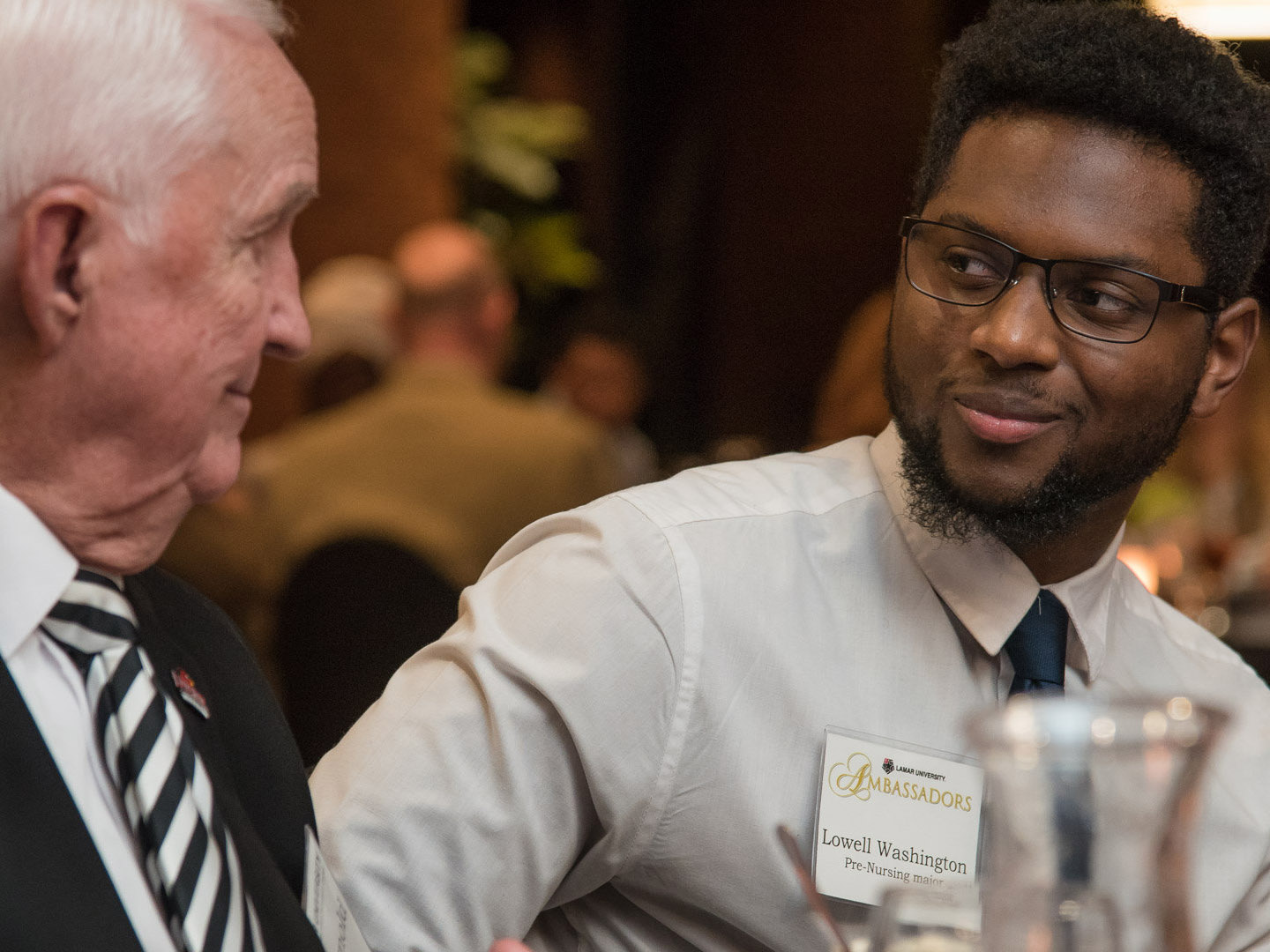 A Dinner and Conversation Participants Gene Arnold and Lowell Washington