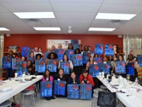 Lamar University Alumni gathered at Painting With A Twist