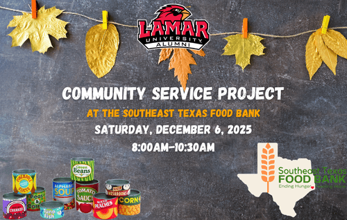 Lamar University Alumni Community Service at the SETX Food Bank December 6, 2025