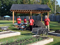 Alumni volunteers at Nutrition and Services for Seniors