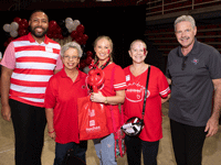 This photo is from the alumni homecoming pregame party October 2025.