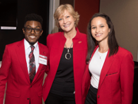 Darien Phillips, Laurie Ritchel and Mariah McCoy attending Art of Conversation