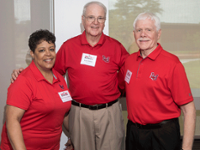 Class of 1968 Reunion Steering Committee Members gather during the Class of 1968 Meet and Greet