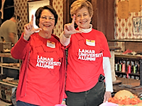 LU Alumni gathered to volunteer at the 118th Anniversary Celebration of the Lucas Gusher