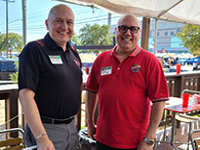 Jeff Spoeri and Martin Benoit San Antonio Alumni Pre-Game Party
