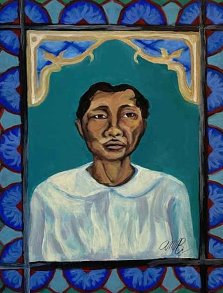 image is painting of Agatha Babino