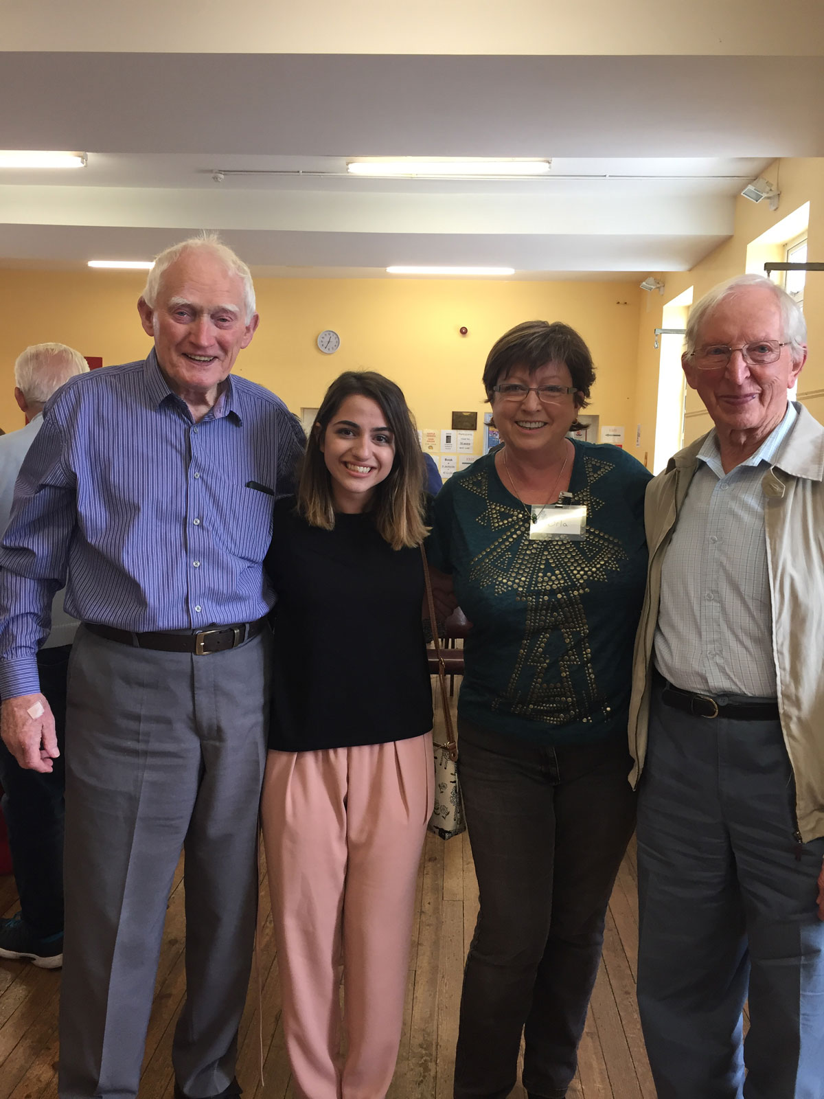 Natalie with patients