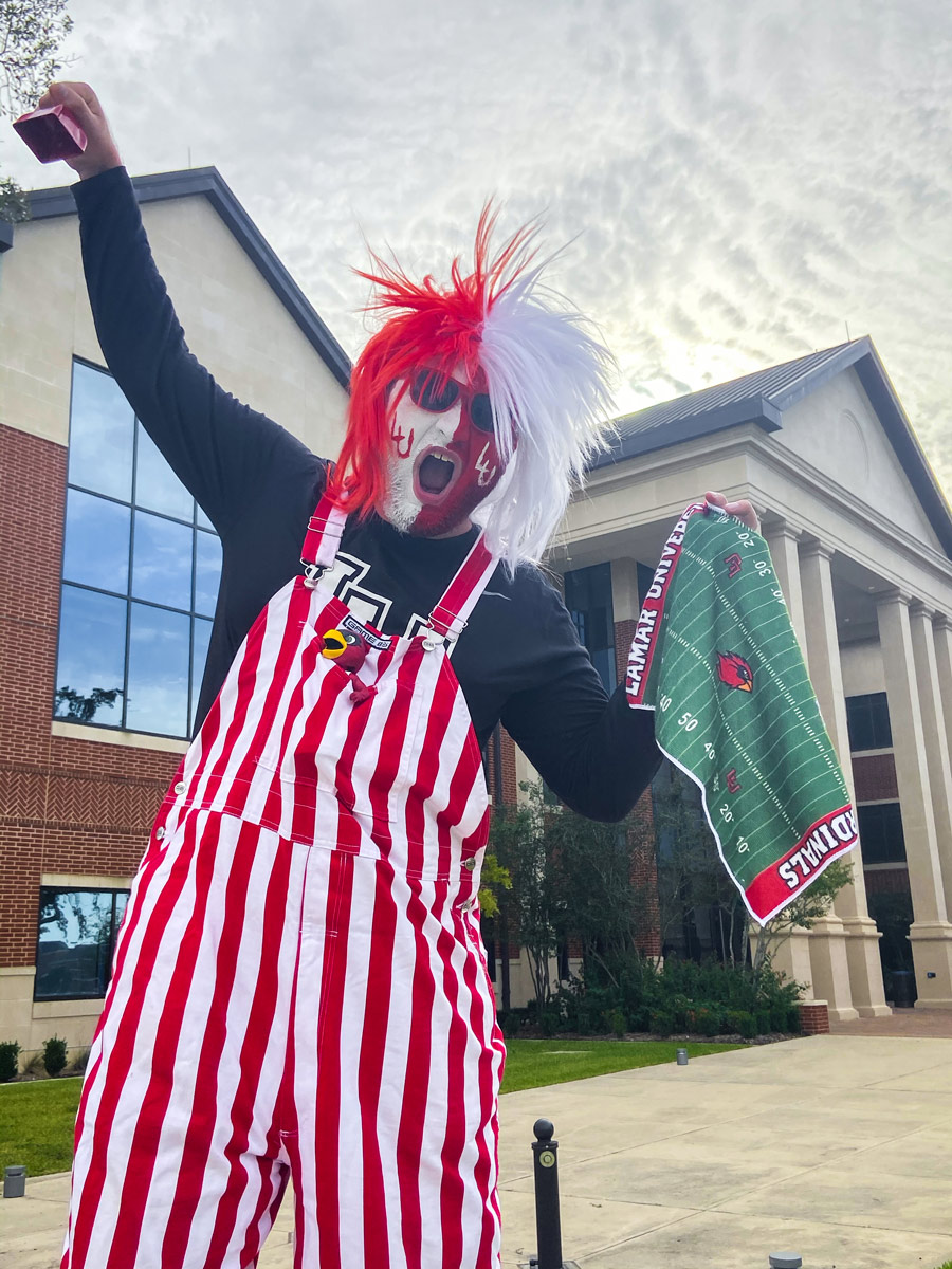 cardinal fan costume