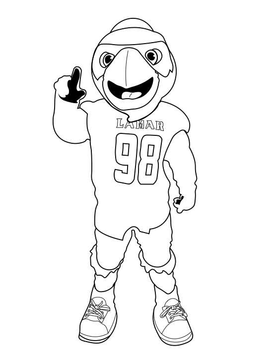 college mascot coloring pages