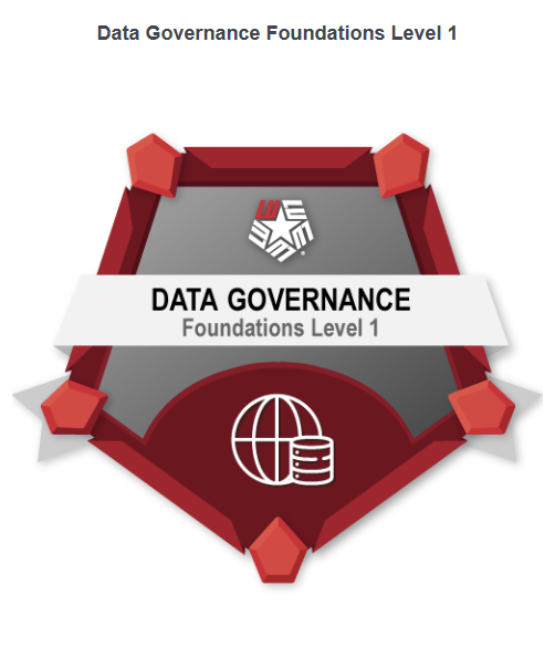 Lamar University Data Governance Foundations Level 1 Badge