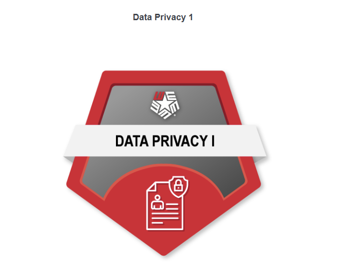 Lamar University Data Privacy 1 Badge