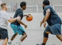 guys playing basketball