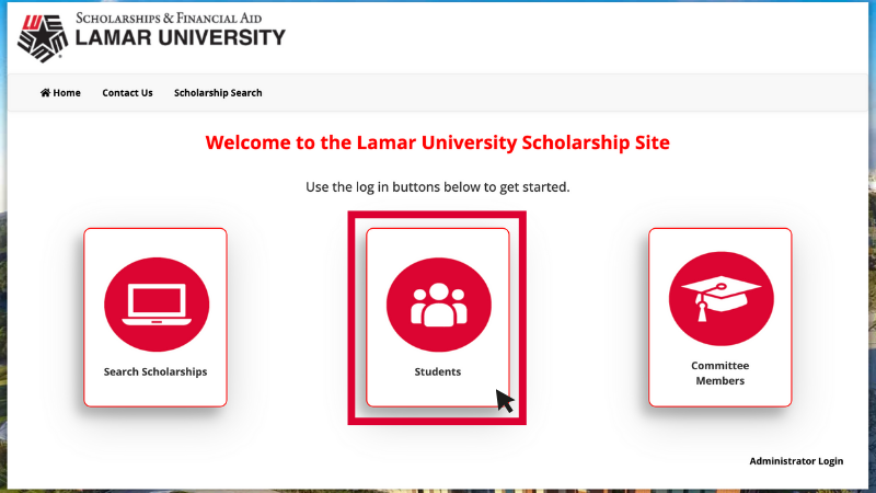 My Scholarships Home Page