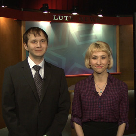LUTV student news anchors Tippett and Smithhart