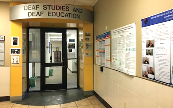 Deaf Studies And Deaf Education entrance