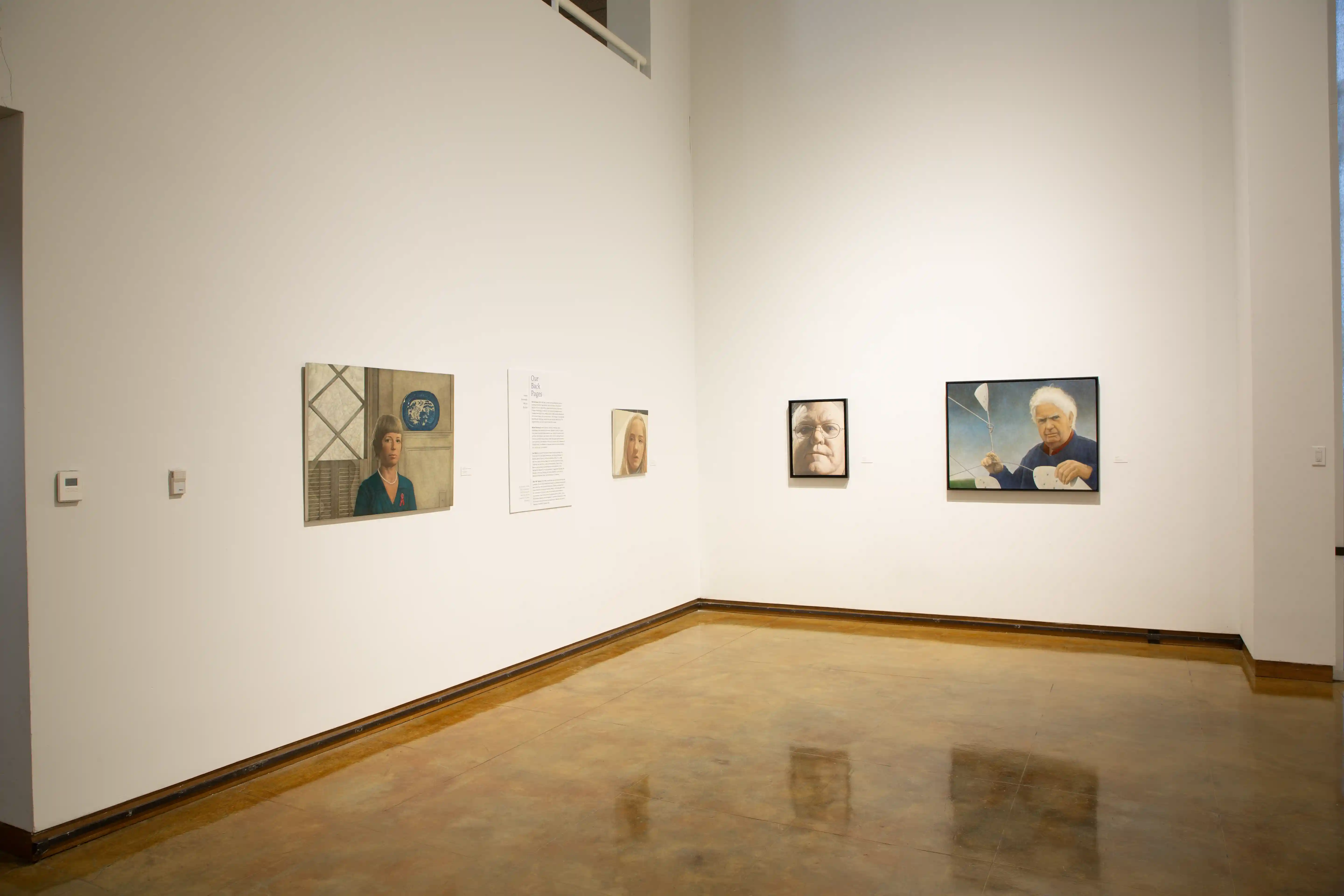 Our Back Pages, image of exhibition artwork on wall