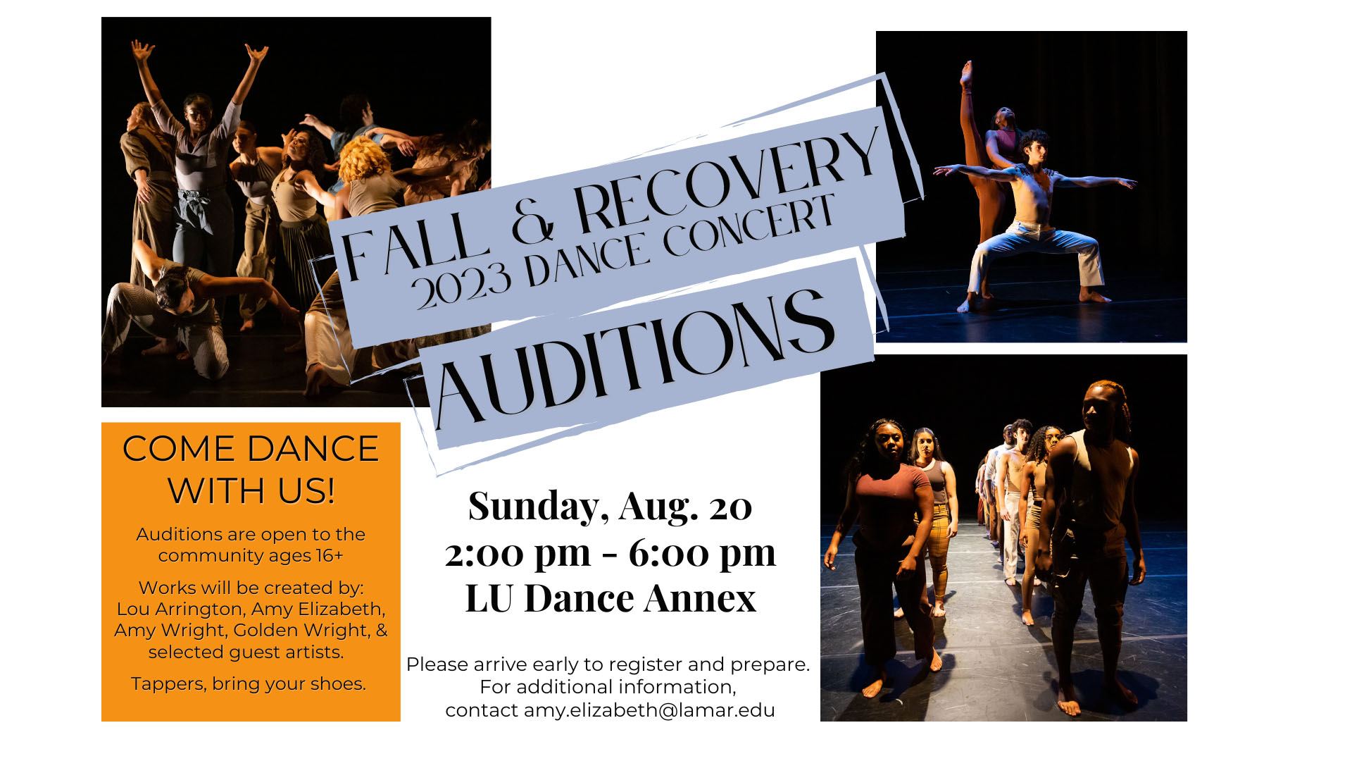 Theatre and Dance Auditions - Lamar University