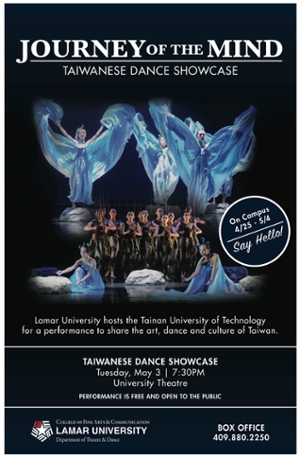 Poster for Taiwanese Dance program