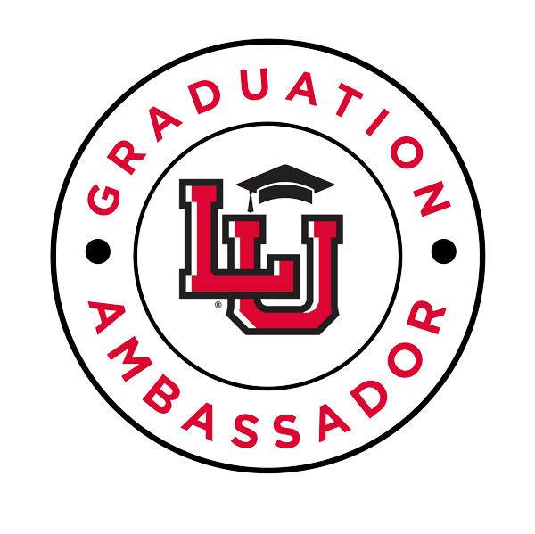 Graduation Ambassador Logo, interlocking LU