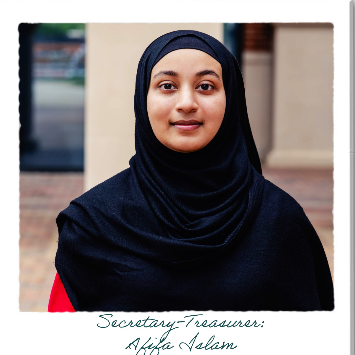 26-27 HSA Secretary-Treasurer Afifa Islam