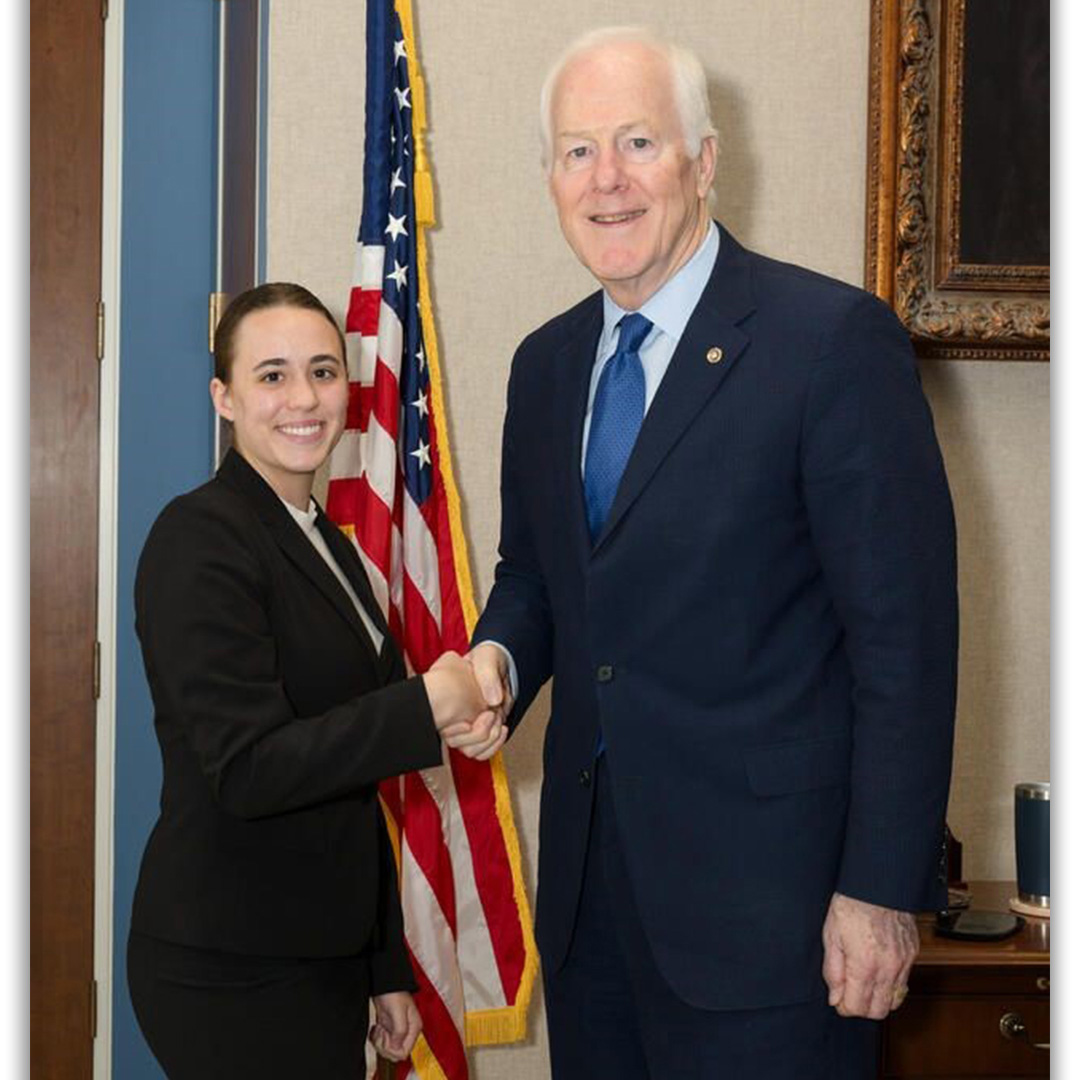 Senator John Cornyn’s Office Intern Grace Mobley