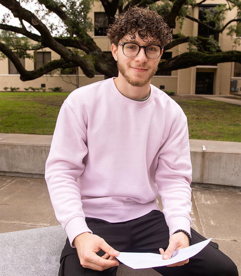 2025 TSUS Regents' Student Scholar Mohamed Irhabi