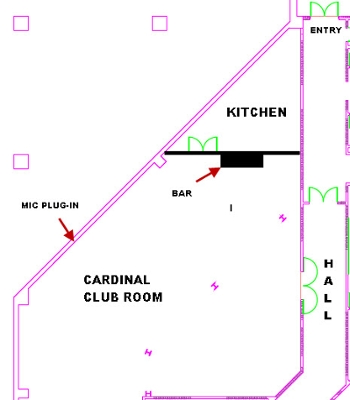 Cardinal Club Room Diagram