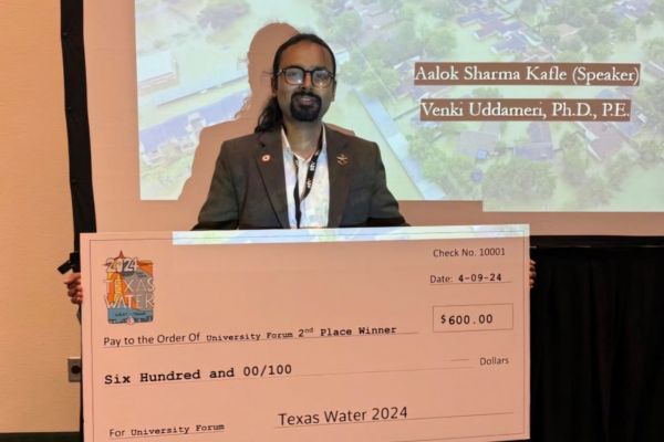 LU doctoral candidate secures second place at Texas Water 2024 
