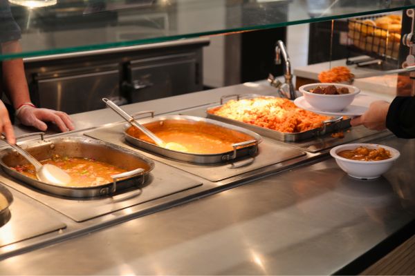 Food at the Dining Hall