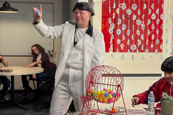 Dean Benson at Disco Bingo