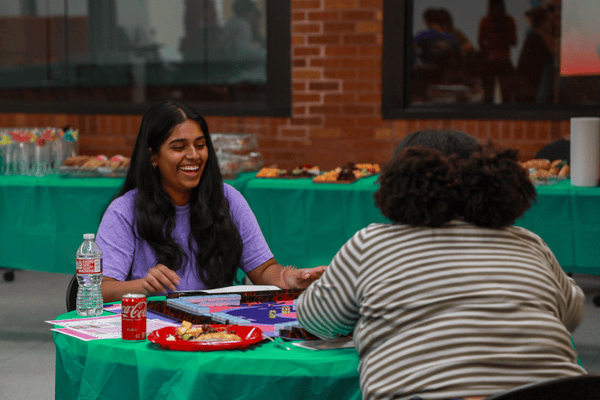 Students Playing Mahjong