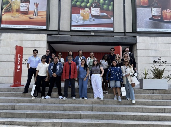 Study Abroad Group in France at Hennessy Headquarters