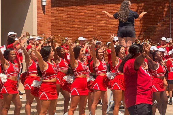 Lamar Cheerleaders at Pep Rally