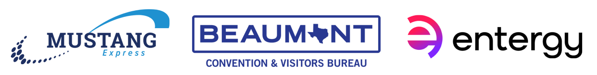 Spindletop 125 Sponsors - Mustang Express, Beaumont Convention and Visitors Bureau and Entergy