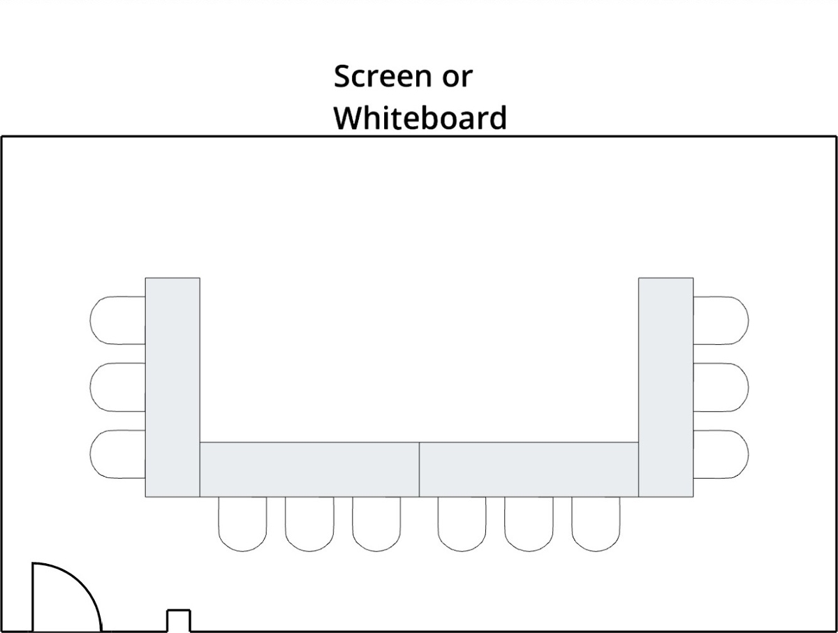 U-Shape Conference Style Setup