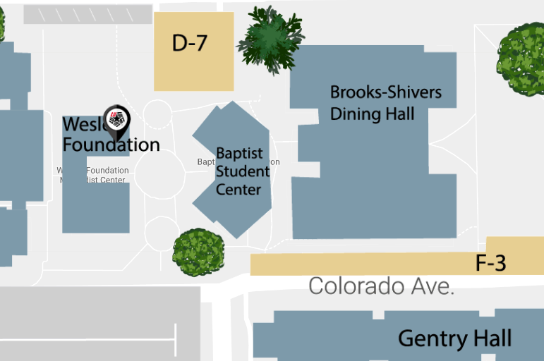 Map of wesley foundation