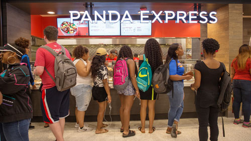 food court at the setzer student center